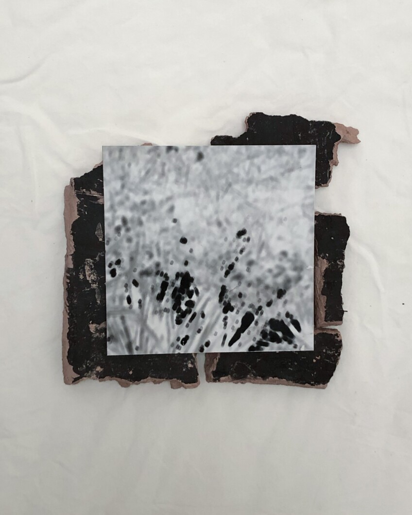 A pinhole camera out of unfired clay created by Lizzy Tommey.