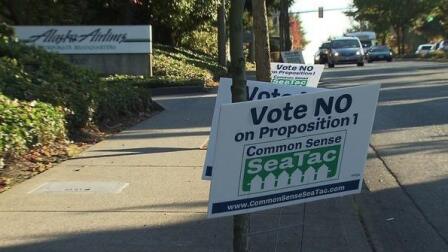 Airport workers in Seattle take on living wage debate 