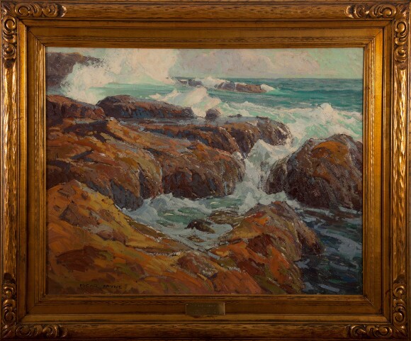 Edgar Payne, "Rockbound," c. 1918, oil on canvas (Gardena High School Class of 1921).