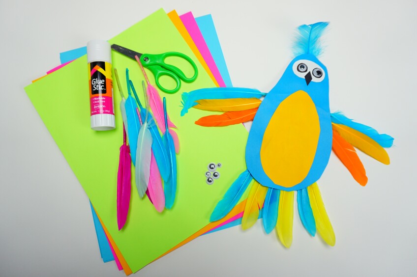 pattern parrot family math activity