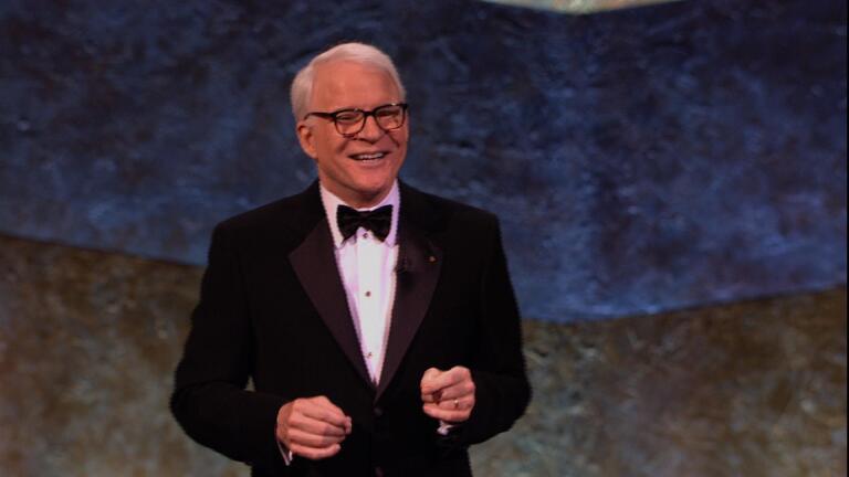 Steve Martin celebrates Tina Fey