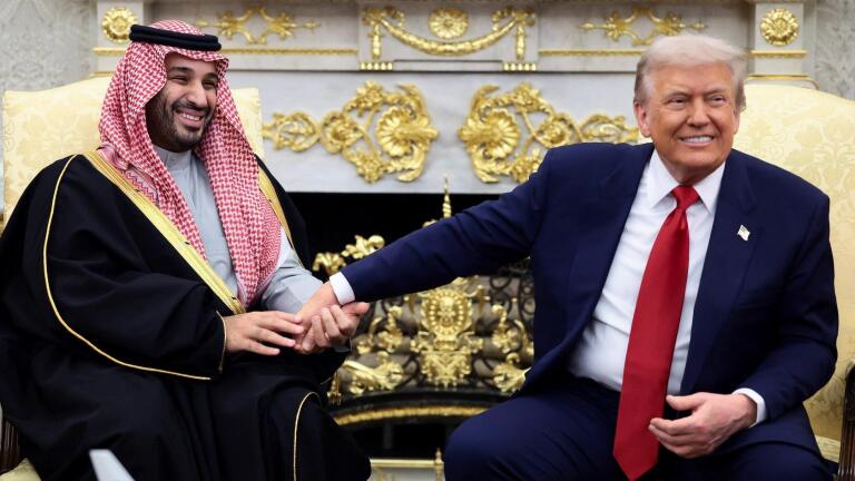 Trump welcomes Saudi crown prince to White House