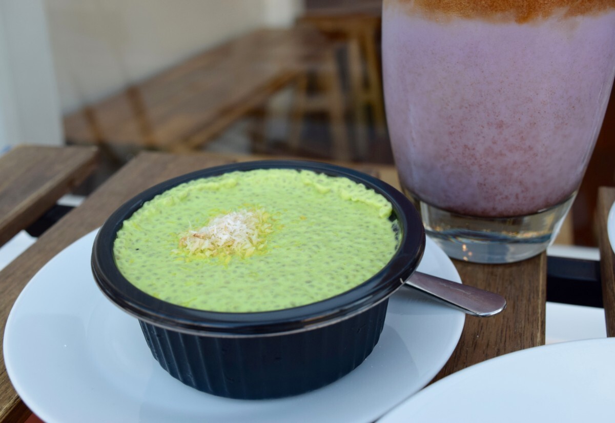 Pandan chia seed pudding | Danny Jensen