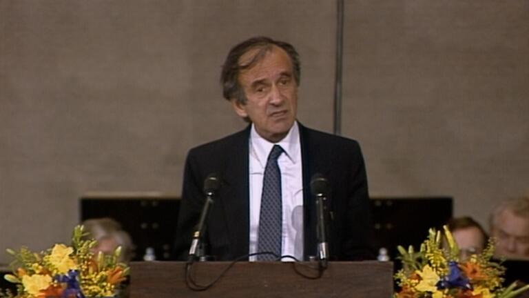 Elie Wiesel on Palestine, trauma and suffering