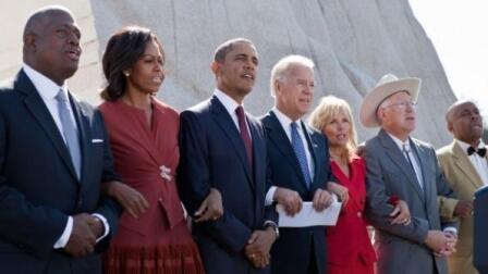 Obama, Civil Rights Leaders Formally Dedicate MLK Memorial