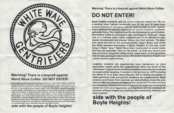 Defend Boyle Heights Flyer Pages 1 and 2