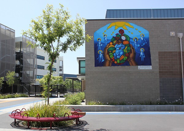 Mural displayed at UMMA Wellness Center