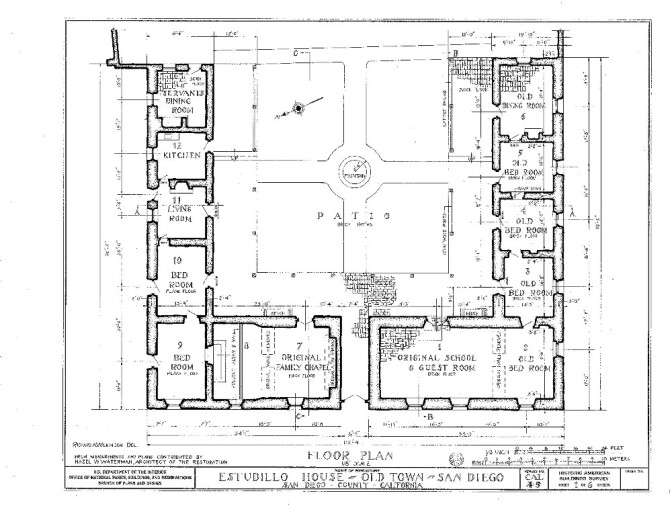 La Casa De Estudillo Floor Plan