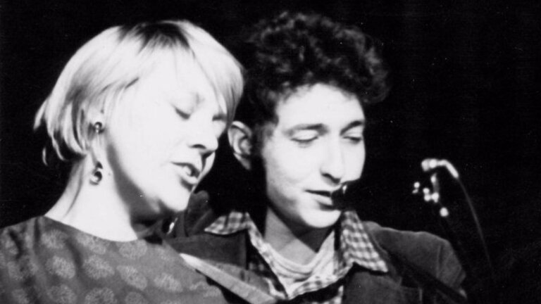 Barbara Dane and Bob Dylan | Courtesy of the Barbara Dane Legacy Project
