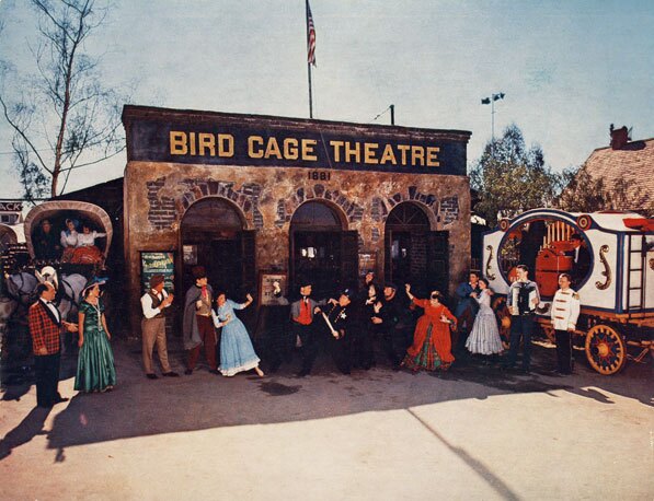 Bird Cage Theater inside Knott's Berry Farm, 1954. Courtesy of the Orange County Archives.