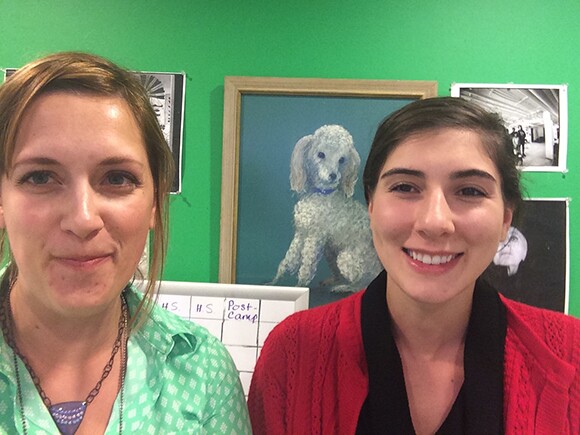 "Ashley found her #somebody and a painted poodle!" | Courtesy of Miranda July