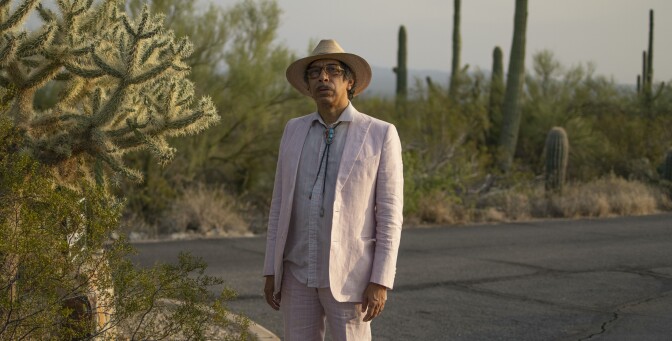 Kid Congo Powers in the desert