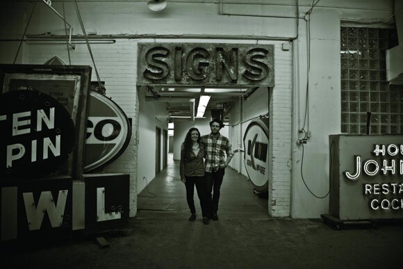 Faythe Levine and Sam Macon, directors of "Sign Painters" the movie.