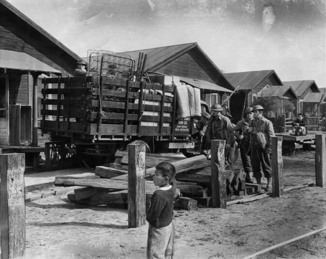 Fish Harbor, Terminal Island's Japanese American residents forcibly moved out in 1942 for internment shortly after Pearl Harbor. | Los Angeles Public Library