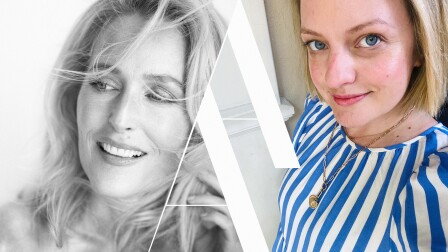 Gillian Anderson with Elisabeth Moss