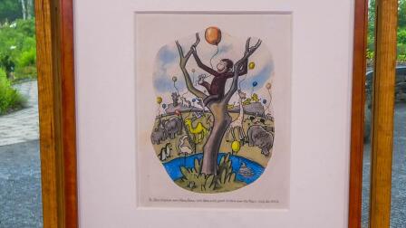 Appraisal: 1940 H.A. Rey Curious George Illustration