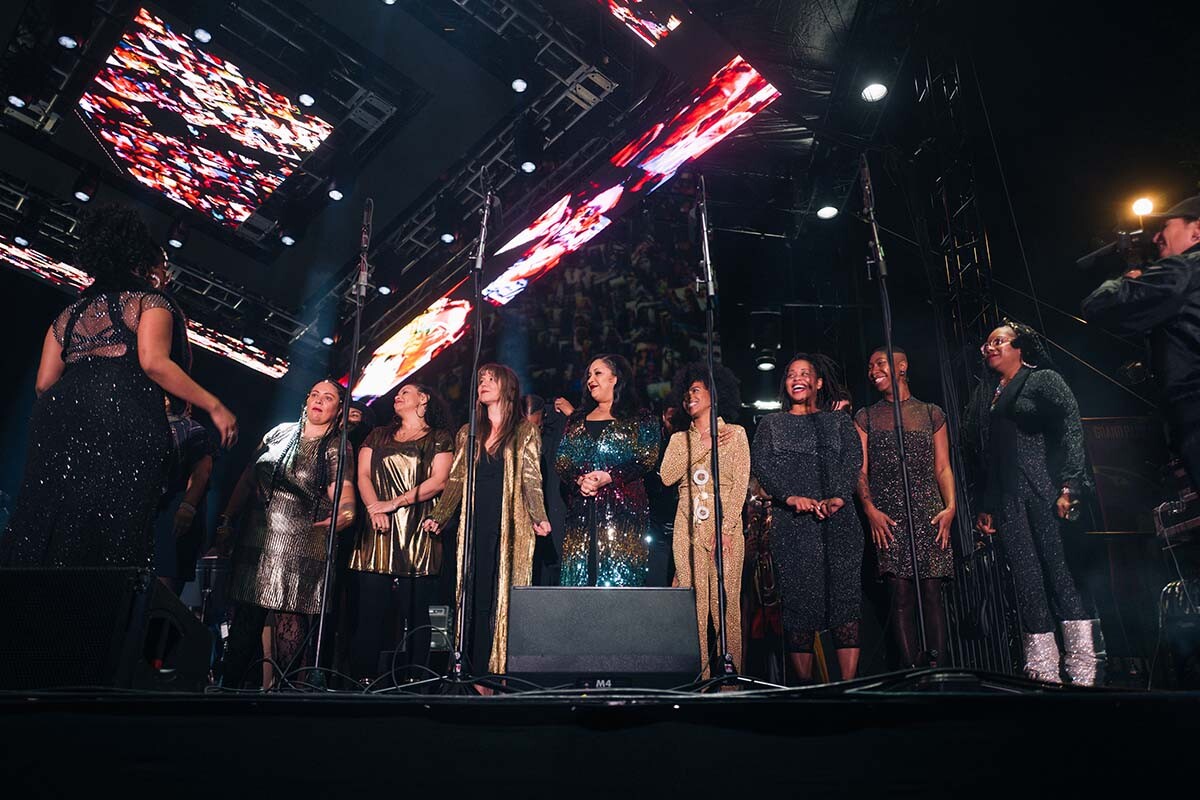 Jimetta Rose and the Voices of Creation perform during New Year's Eve 2019 | Samantha Lee ab s11 Pan Afrikan Peoples Arkestra