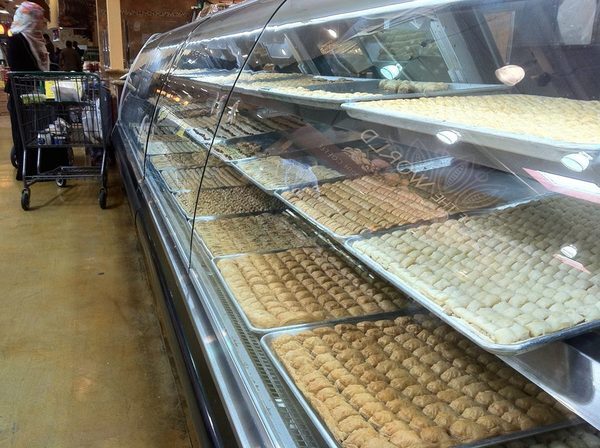 Desserts at Kunafa King, inside Fresh Choice Marketplace