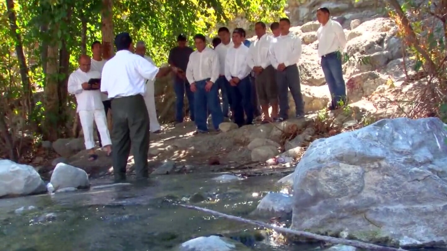 Baptism at the San Gabriel River