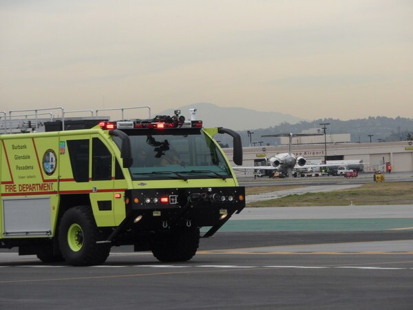 The airport fire department is slowly rotating older trucks out and replacing them with compressed air-foam-equipped vehicles | Photo: Reut R. Cohen