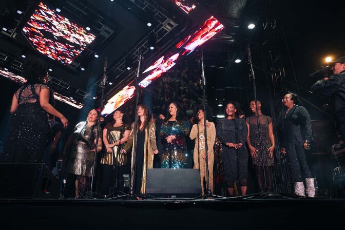 Jimetta Rose and the Voices of Creation perform during New Year's Eve 2019 | Samantha Lee ab s11 Pan Afrikan Peoples Arkestra
