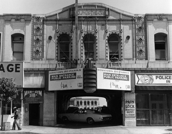 Main Street Gym, formerly the Adolphus Theater, in downtown Los Angeles, 1979 | Photo: William Reagh Collection, Los Angeles Public Library