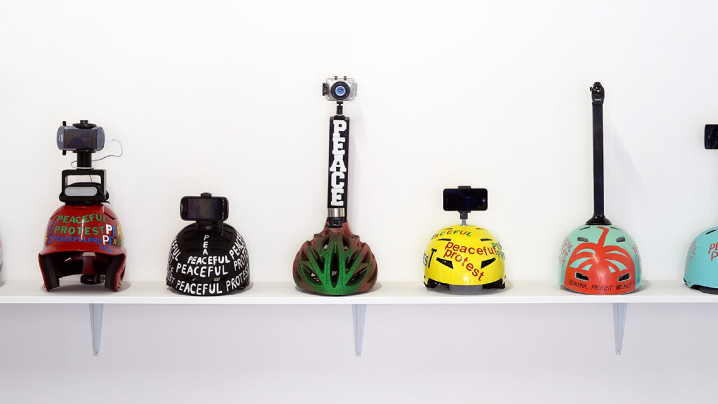 9 Peaceful Protest Helmets - James Berson | Courtesy of James Berson