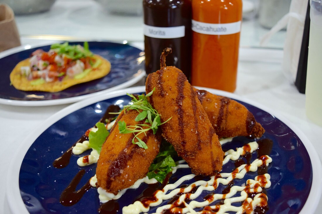 Chile rellenos at Holbox