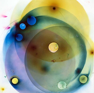 Rosemarie Fiore Smoke Eclipse #52, 2015 Lit smoke firework residue on Sunray paper 28 x 28 inches | Courtesy of the artist and Von Lintel Gallery, Los Angeles, CA