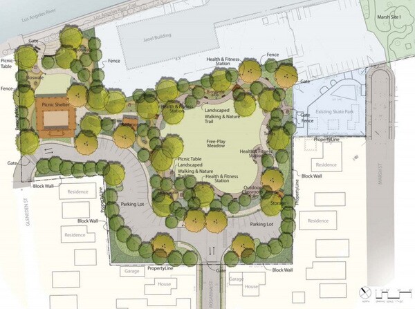 Plans for Marsh Park expansion | Courtesy of the MRCA