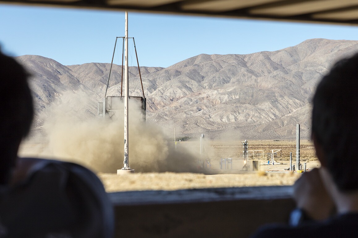 A static engine firing test conducted at FAR, Cantil, CA (2015). | Kim Stringfellow