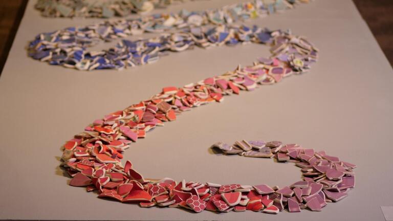 Judith Content's ceramic installation