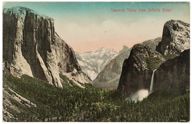 Yosemite Valley - Postcard