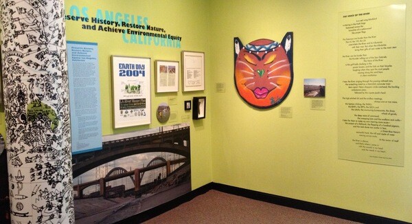 The exhibit highlights the work of community leaders in greening the L.A. River, including Leo Limon's River Catz