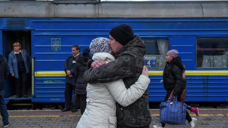 Biden bans Russian oil as evacuations continue in Ukraine