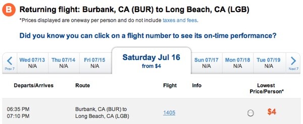 Flight 405 for $4