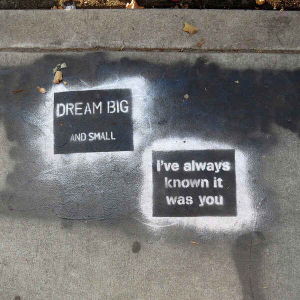 Sidewalk stencils in Venice I Photo by Rusty Blazenhoff