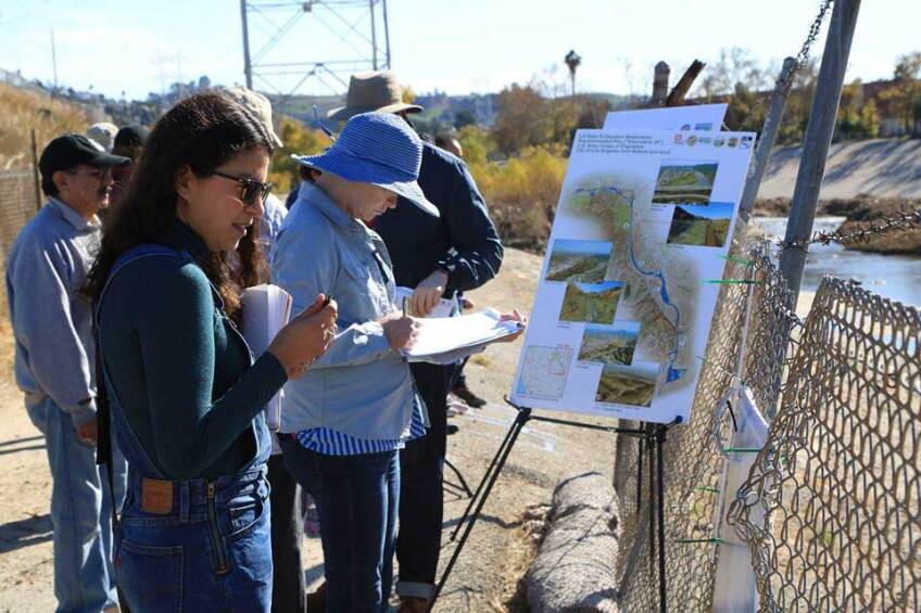 A community self-guided walking tour of Taylor Yard G2 parcel. | Courtesy of Bureau of Engineering, city of Los Angeles
