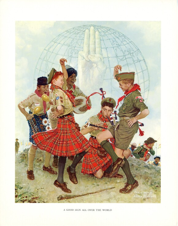 "A Good Sign All Over The World," Norman Rockwell. | Courtesy of Andrew Pogany.