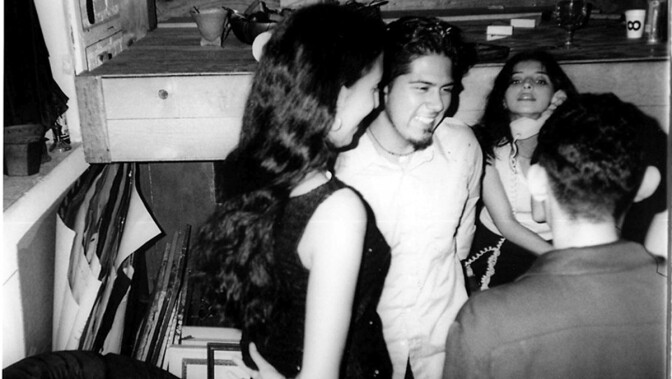 Martina Estrada Melendez, Raul Baltazar, Aida Salazar, and Antonio Garcia inside Regeneración / Popular Resource Center, c. 1900s | Sergio Zenteno