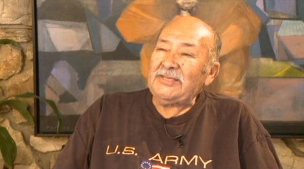 Screen shot of Frank Martinez from Lawrence Costales documentary Hero and Genius