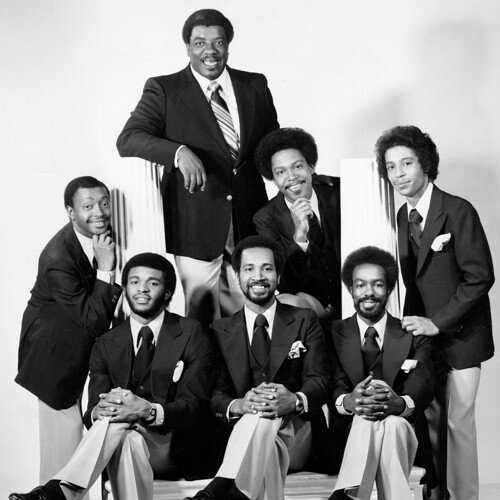 Minister and Gospel singer Reverend James Cleveland (top) poses with his group circa 1975 in New York City, New York. | Michael Ochs Archives/Getty Images ABs10 Gospel