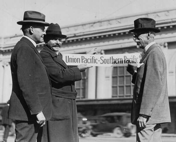 In 1924, the Union Pacific moved its passenger operations to the Central Station. Courtesy of the Los Angeles Examiner Collection, USC Libraries.