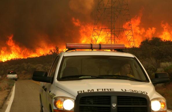 The Station Fire rages in Acton | Photo by Justin Sullivan/Getty Images
