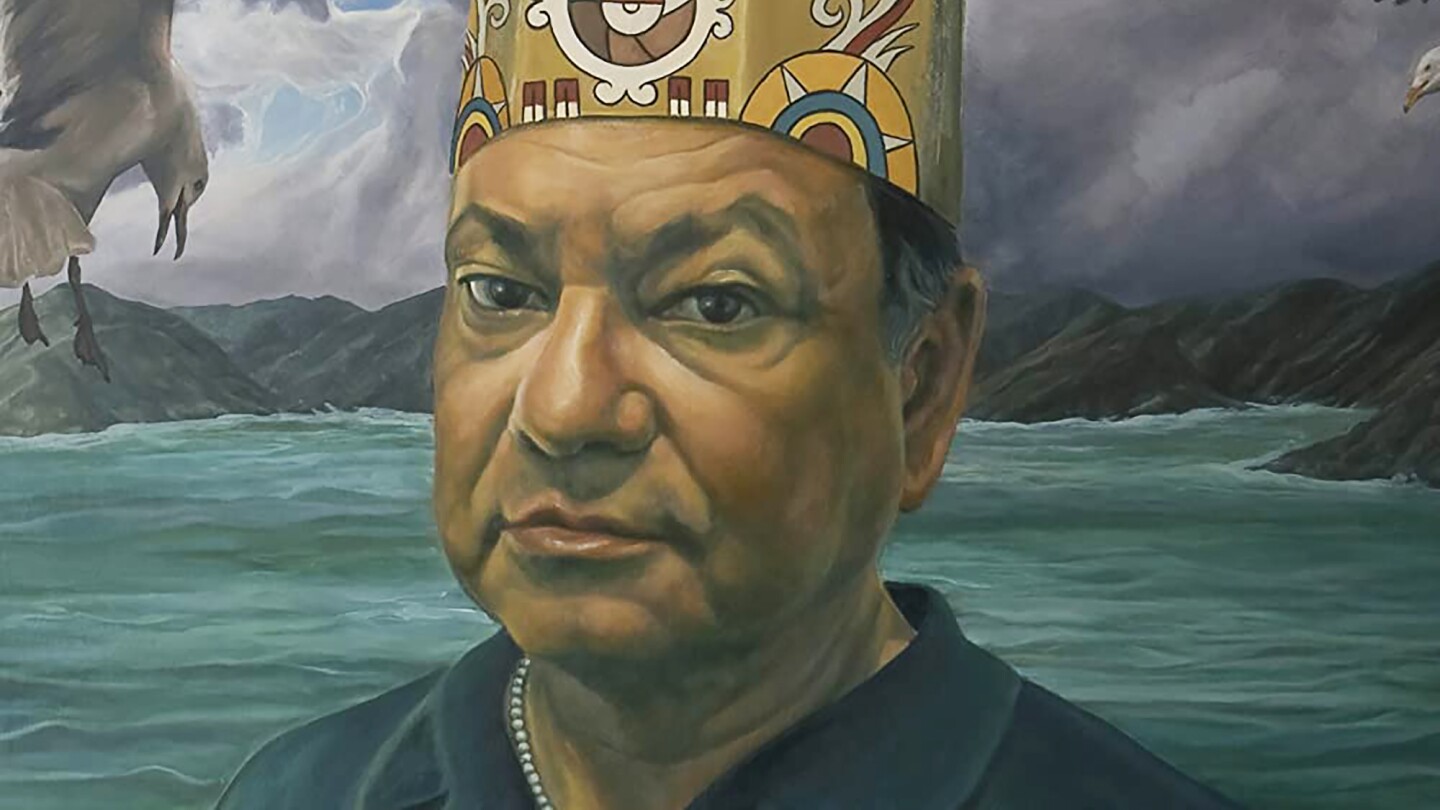 Illustration of Cheech Marin wearing a crown.