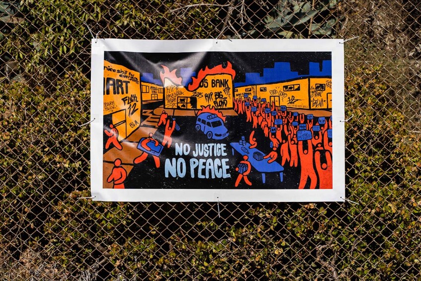 Art on display at the “Mesa College Drive-In: An Outdoor Art Exhibition" | San Diego Mesa College