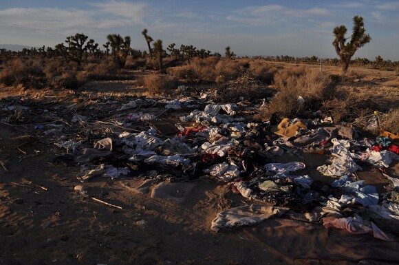 Illegal waste in the Antelope Valley. | Photo courtesy of DEHSART.