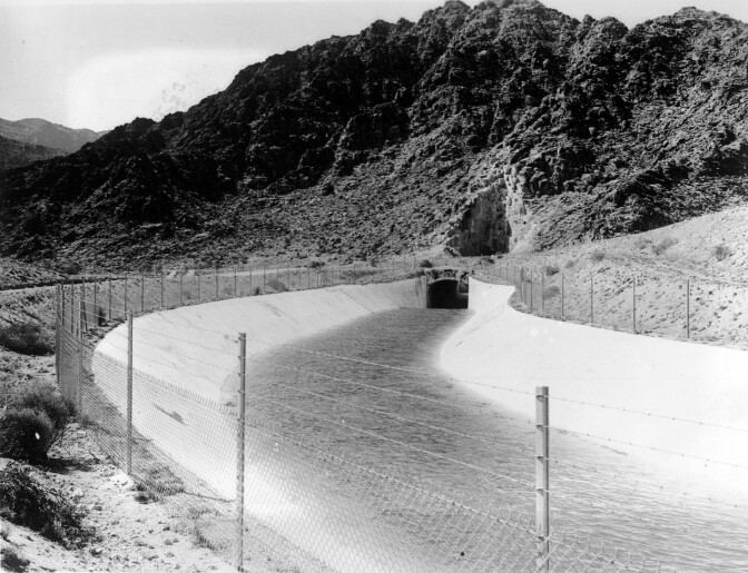 View of a tunnel on the Colorado River Aqueduct, October 16, 1942