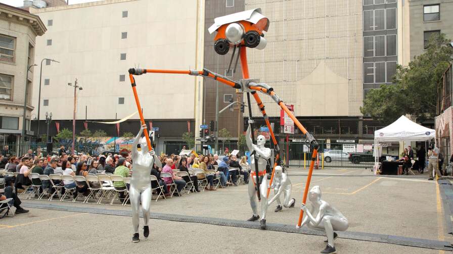 Aliens made by Calder Greenwood for "War of the Worlds" performance | Greg Grudt of Mathew Imaging