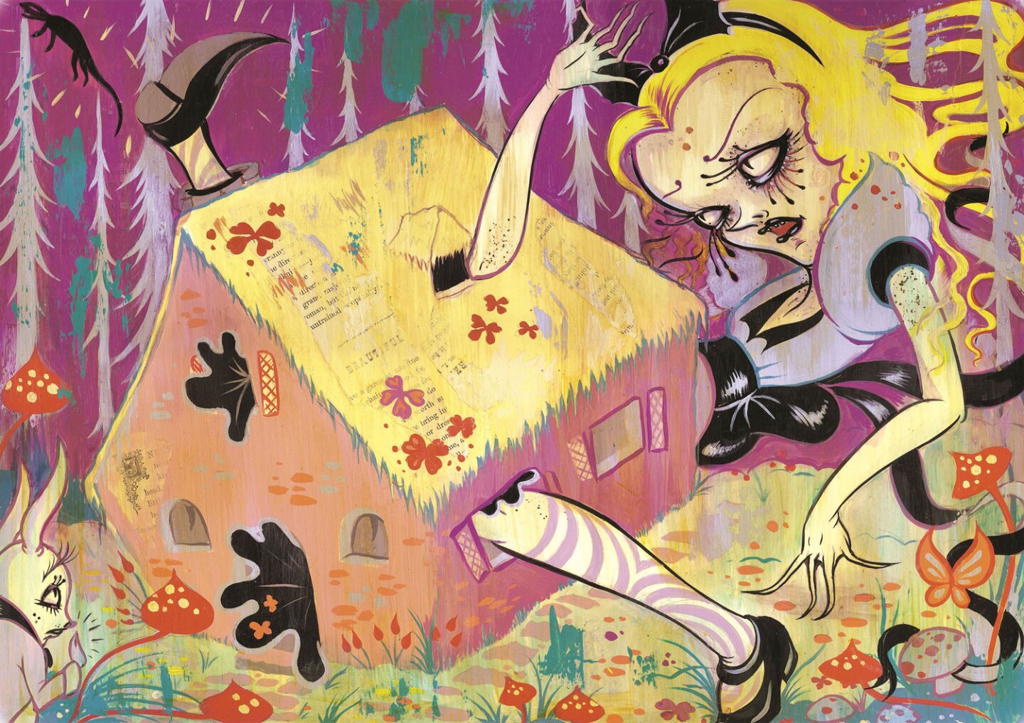 Camille Rose Garcia, "Alice in the House."